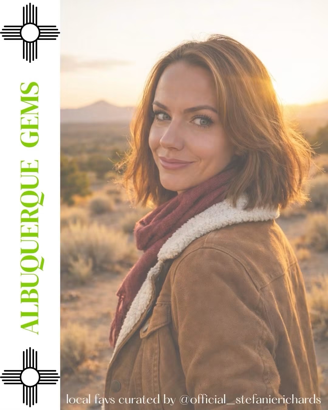 Stefanie Richards in the New Mexico landscape